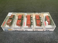 Fleischmann 5833 / 5355 / 5356 / 5354 / 5212 modeltrein wagon (5x) - afbeelding 2 van  2