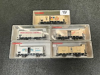 Fleischmann 5833 / 5362 / 5359 / 5867 / modeltrein wagon (5x) - afbeelding 2 van  8