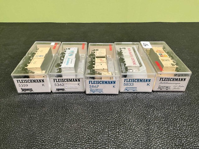 Fleischmann 5833 / 5362 / 5359 / 5867 / modeltrein wagon (5x) - afbeelding 8 van  8