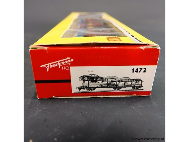 Fleischmann autotransporter beladen met 8 auto's modelnr: 1472 - afbeelding 3 van  3