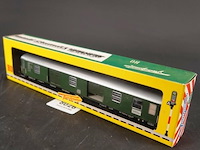 Fleischmann bagagerijtuig (packwagen pw4üm) van de deutsche bundesbahn (db) modelnr: 1504