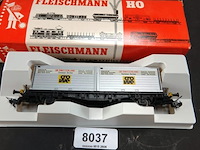 Fleischmann flat wagon met twee "cro-we" containerladingen modelnr: 5235 - afbeelding 2 van  5