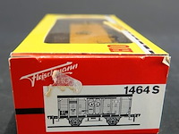 Fleischmann goederenwagen (een overdekte goederenwagen / boxcar) in gele uitvoering met het logo van het zweedse transportbedrijf asg (aktiebolaget svenska godsacentraler) - afbeelding 3 van  3