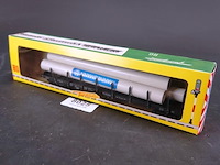 Fleischmann goederenwagon beladen met mannesmann buizen modelnr: 1486 - afbeelding 1 van  3