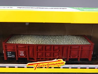 Fleischmann goederenwagon (tombereau) voorzien van een imitatie steenslag- of grindlading - afbeelding 2 van  3