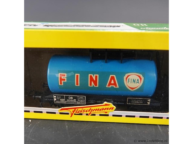 Fleischmann ketelwagen van de deutsche bundesbahn (db) in fina-huisstijl - afbeelding 2 van  3
