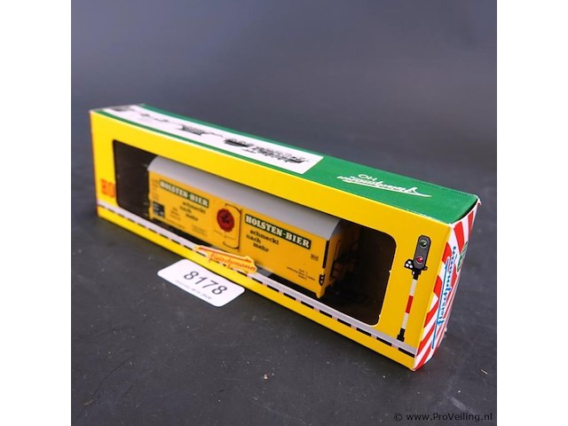 Fleischmann koelwagen bierwagen met reclame voor holsten-bier van de duitse spoorwegen (db). - afbeelding 1 van  3