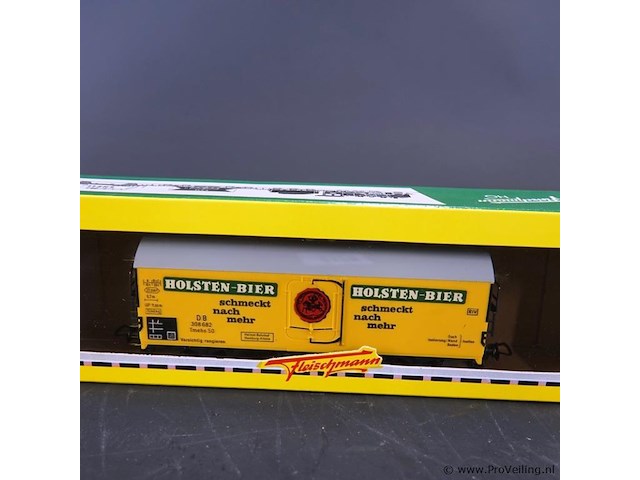 Fleischmann koelwagen bierwagen met reclame voor holsten-bier van de duitse spoorwegen (db). - afbeelding 2 van  3