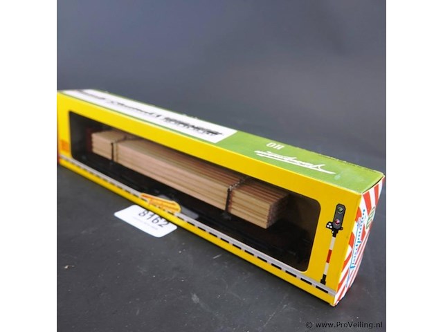 Fleischmann spooremmer/goederenwagon beladen met een houten lading - afbeelding 1 van  3