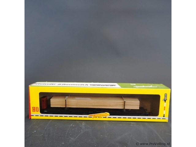 Fleischmann spooremmer/goederenwagon beladen met een houten lading - afbeelding 2 van  3