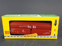 Fleischmann zelflosser (selbstentladewagen) type 'erz iiid' van de duitse spoorwegen (db) modelnr: 1489 - afbeelding 2 van  3