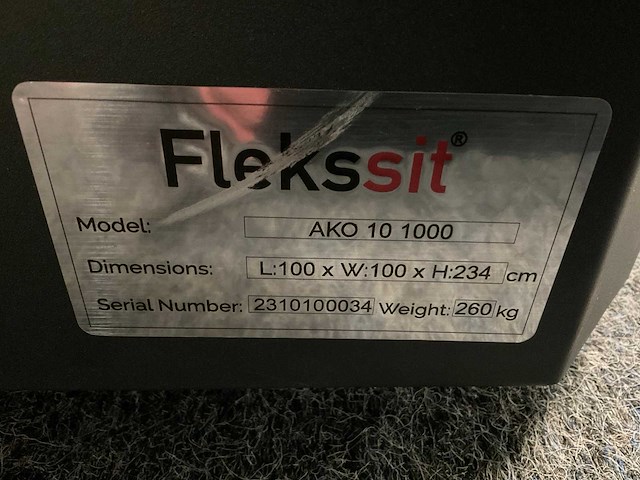 Flekssit ako 10 1000 akoestische telefooncel - afbeelding 4 van  4