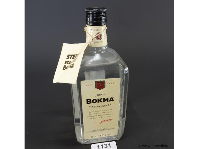 Fles bokma jonge graanjenever - afbeelding 1 van  5