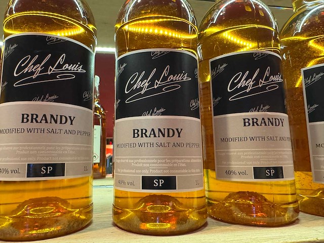 Fles brandy (6x) - afbeelding 2 van  2