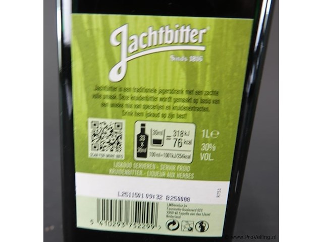 Fles gorter jachtbitter - afbeelding 3 van  5