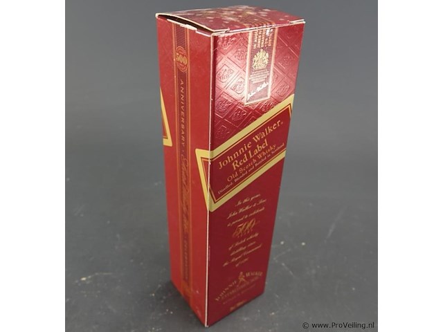 Fles johnnie walker red label old scotch whisky - afbeelding 5 van  5