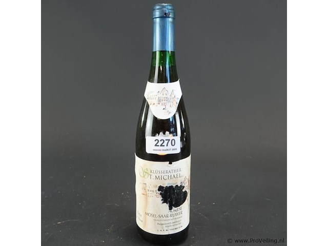 Fles klüsserather st. michael auslese - afbeelding 2 van  5