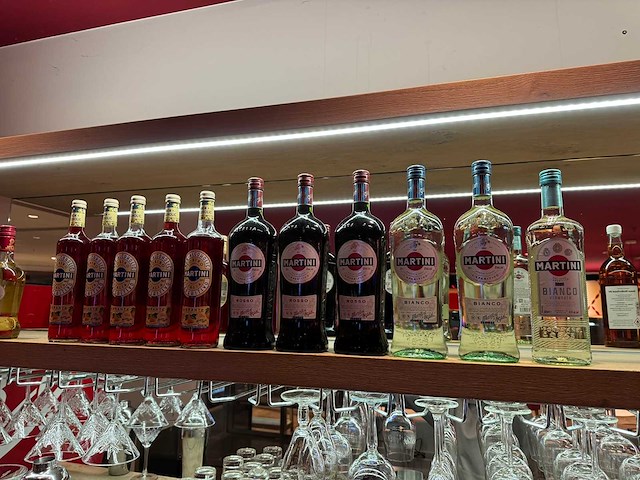 Fles martini (11x) - afbeelding 1 van  2