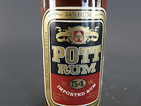 Fles pott rum 54% (een zogenaamde overproof overzeese rum uit duitsland, gebaseerd op caribische distillaten - afbeelding 3 van  5