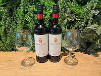 Fles rode wijn (17x) - afbeelding 1 van  2