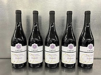 Fles rode wijn (5x) - afbeelding 1 van  2