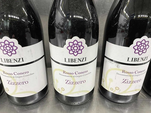 Fles rode wijn (5x) - afbeelding 2 van  2