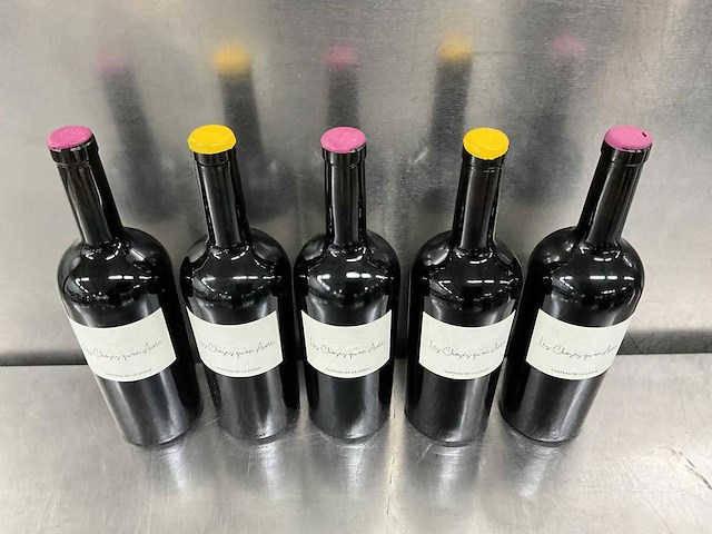 Fles rode wijn (5x) - afbeelding 3 van  3