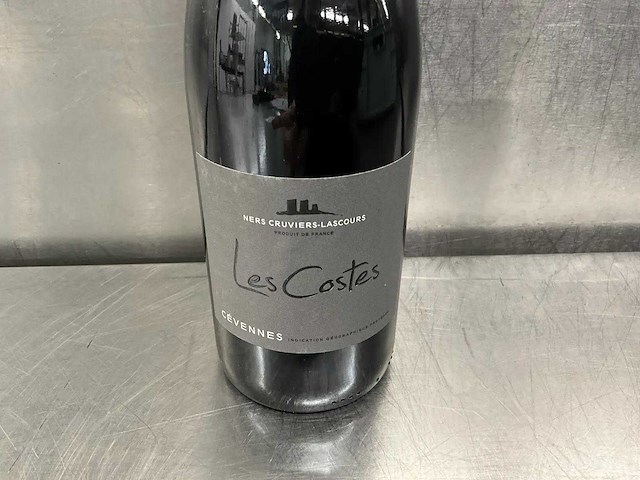 Fles rode wijn (8x) - afbeelding 2 van  2