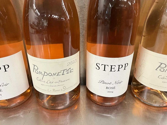 Fles rosé (5x) - afbeelding 2 van  2