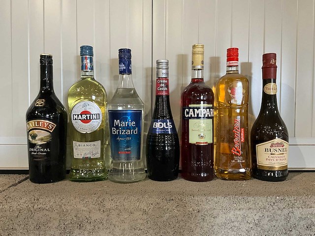 Fles sterke drank (7x) - afbeelding 1 van  1