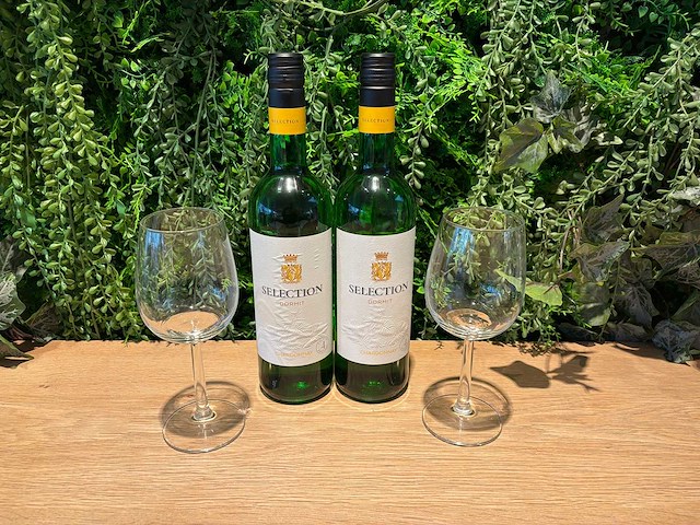 Fles witte wijn (11x) - afbeelding 1 van  2