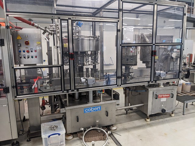 Flessen vul-en sluit machine, cobert / bertolaso, olympia 16 / sigma 103, 1991 / 1990 - afbeelding 1 van  35