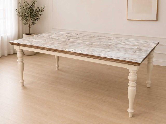 Fleur houten eetkamertafel - afbeelding 1 van  8