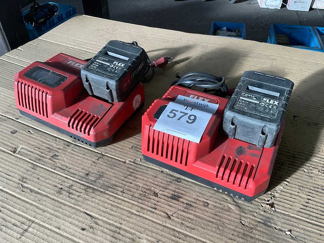 Flex ca10.8/18.0 accu met lader (2x) - afbeelding 1 van  7