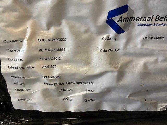 Flexam ef transportband - afbeelding 4 van  4