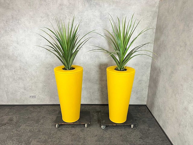 Flex&co - 2x kunstplant met pot h210 - afbeelding 7 van  7