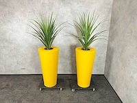 Flex&co - 2x kunstplant met pot h210 - afbeelding 7 van  7
