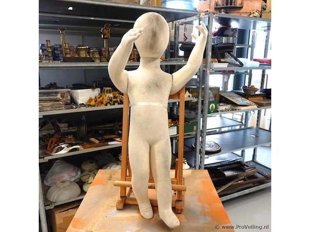 Flexibele en verstelbare stoffen kinderpaspop (mannequin) - afbeelding 3 van  4