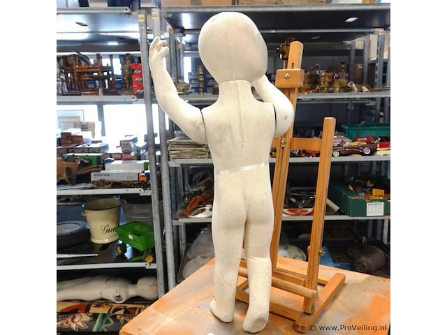 Flexibele en verstelbare stoffen kinderpaspop (mannequin) - afbeelding 4 van  4