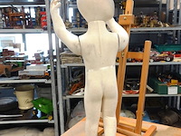 Flexibele en verstelbare stoffen kinderpaspop (mannequin) - afbeelding 4 van  4