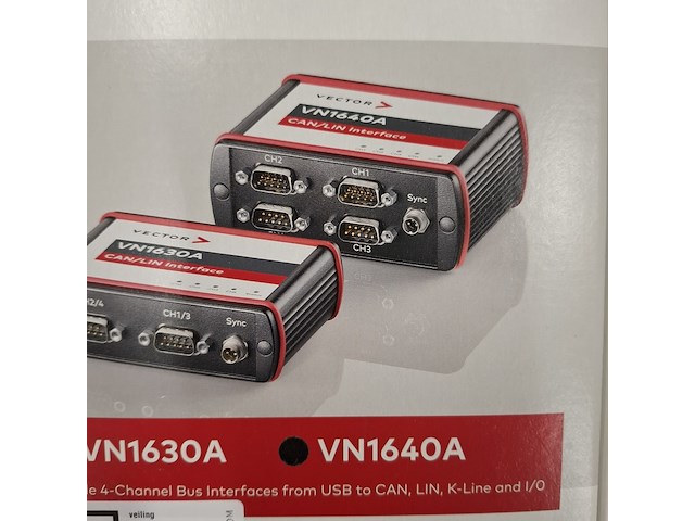 Flexible 4-channel bus interface vector, vn1640a - afbeelding 2 van  6