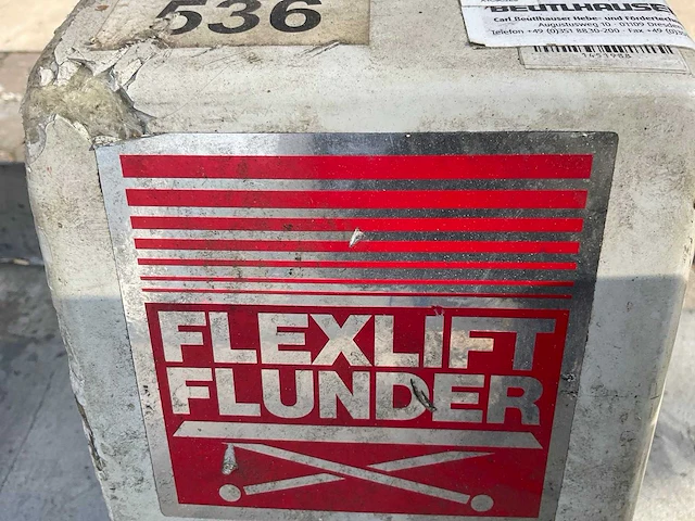 Flexilift flunder ka 2 hydraulisch hefplateau - afbeelding 6 van  6