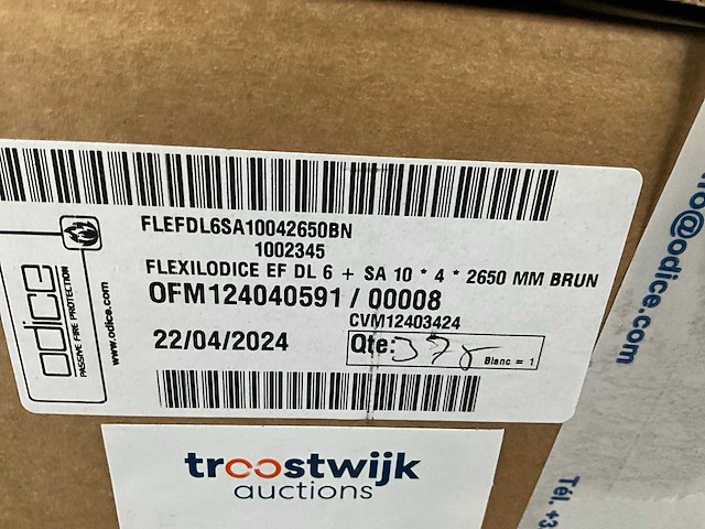 Flexilodice ef dl6 brandwerende afdichting plakstrips (3000x) - afbeelding 5 van  5