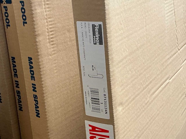 Flexinox smal zwembad trap ( rvs ) (5x) - afbeelding 3 van  3