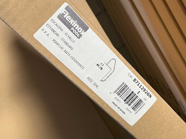 Flexinox wijd zwembad trap (rvs) (3x) - afbeelding 3 van  3