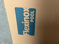 Flexinox wijd zwembad trap ( rvs ) (4x) - afbeelding 2 van  3