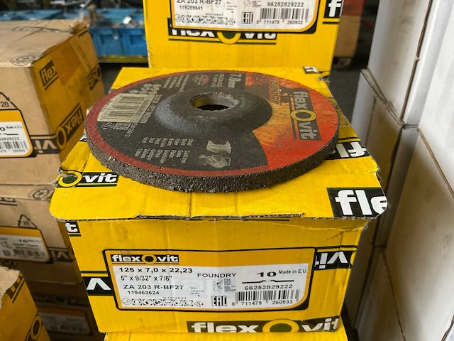 Flexovit 125 x 7,0 x 22, 23 foundry slijpschijf (7x) - afbeelding 1 van  3
