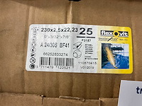 Flexovit 230x2,5x22,23 slijpschijf (100x) - afbeelding 3 van  3