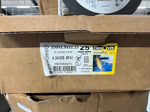 Flexovit 230x2,5x22,23 slijpschijf (125x) - afbeelding 3 van  3