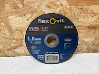 Flexovit doorslijpschijf 125x1,0x22 a46/60/41 (95x) - afbeelding 2 van  4